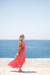 Dress Gown Feather Pink