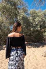 T-Blouse Solid Black