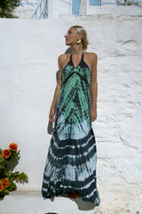 Essence Dress in Teal Green