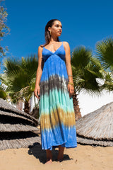 Safari Long Dress Tie Dye