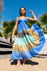 Safari Long Dress Tie Dye