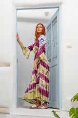 Elegance Dress Vintage Tie Dye
