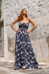 Gown Dress Rose Print