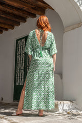 Sky Long Dress Lotus Green