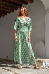 Sky Long Dress Lotus Green
