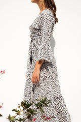 Elegance Dress Archaic Print