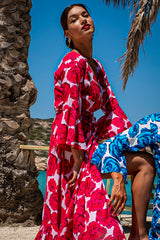 Elegance Dress Rose Print