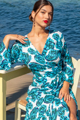 Elegance Dress Rose Print