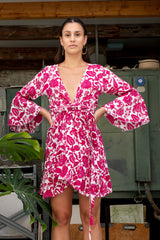 Elegance Dress Short Lilly Print