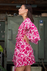 Elegance Dress Short Lilly Print