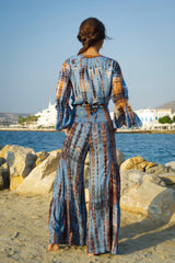 Gypsy Long Pants Striped Tie Dye