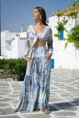 Gypsy Long Pants Striped Tie Dye