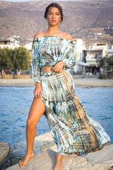 Gypsy Skirt Stripe Tie Dye