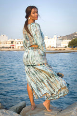 Gypsy Skirt Stripe Tie Dye