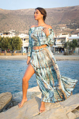 Gypsy Skirt Stripe Tie Dye