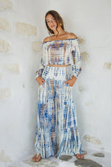 Gypsy Top Cream Tie Dye