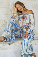 Gypsy Top Cream Tie Dye