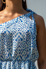 Half Moon Dress Archaic Print