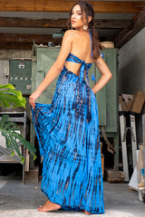 Mykonos Dress Striped Tie Dye