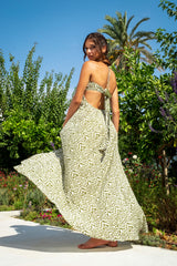 Mykonos Dress Archaic Print
