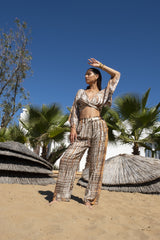 Panjang Pants Brown Gold