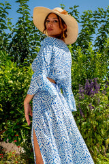 Paola Top Archaic Print