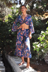 Paola Top Kipas Print