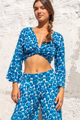 Paola Top Rose Print