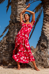 Seamist Dress Rose Print