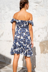 Seamist Short Dress Rose Print