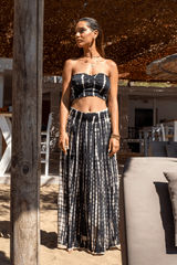 Mythic Skirt Tie Dye Black-Cream