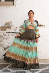Wave Skirt Tie Dye