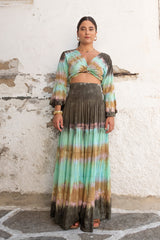 Paola Top Tie Dye Current Khaki