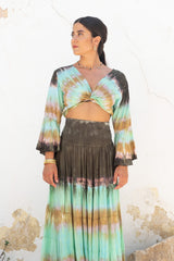 Paola Top Tie Dye Current Khaki