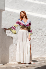 Paola Top Tie Dye Vintage Maron