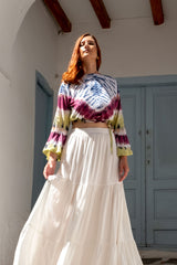Paola Top Tie Dye Vintage Maron