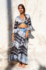 Wrap Skirt Tie Dye Double Color