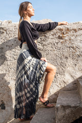 Wrap Skirt Tie Dye Double Color