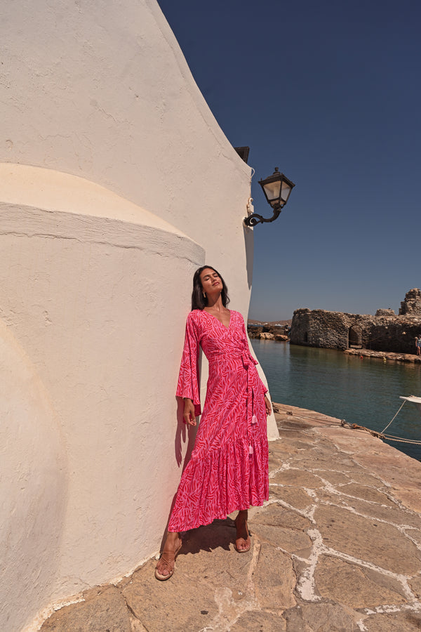 Trumpet Wrap Dress