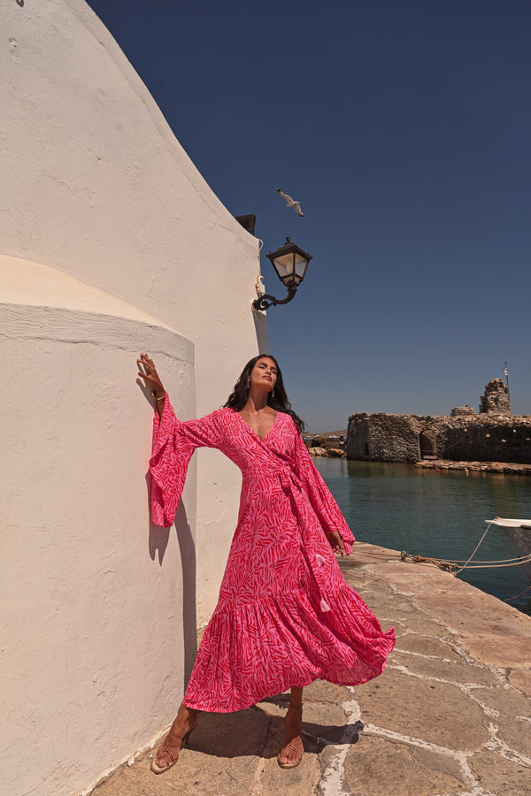 Trumpet Wrap Dress