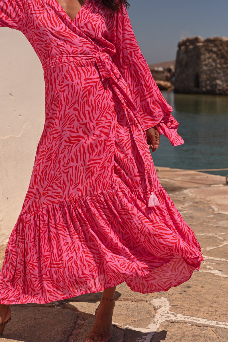 Trumpet Wrap Dress