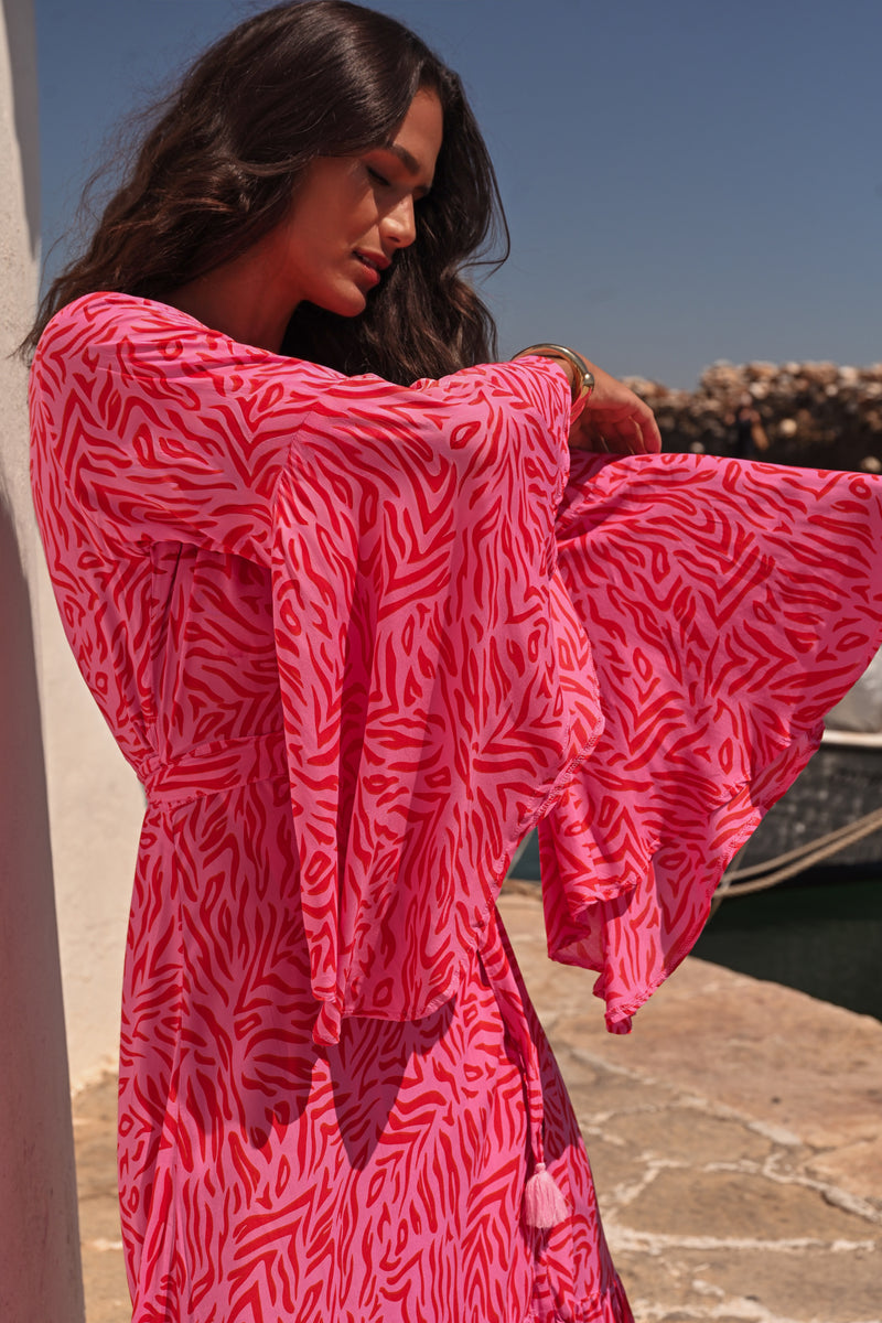 Trumpet Wrap Dress