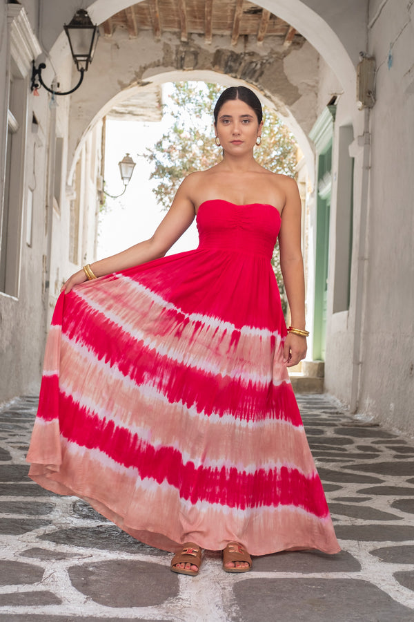 Gown Dress Tie Dye