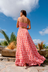 Paleria Long Dress Lotus Red