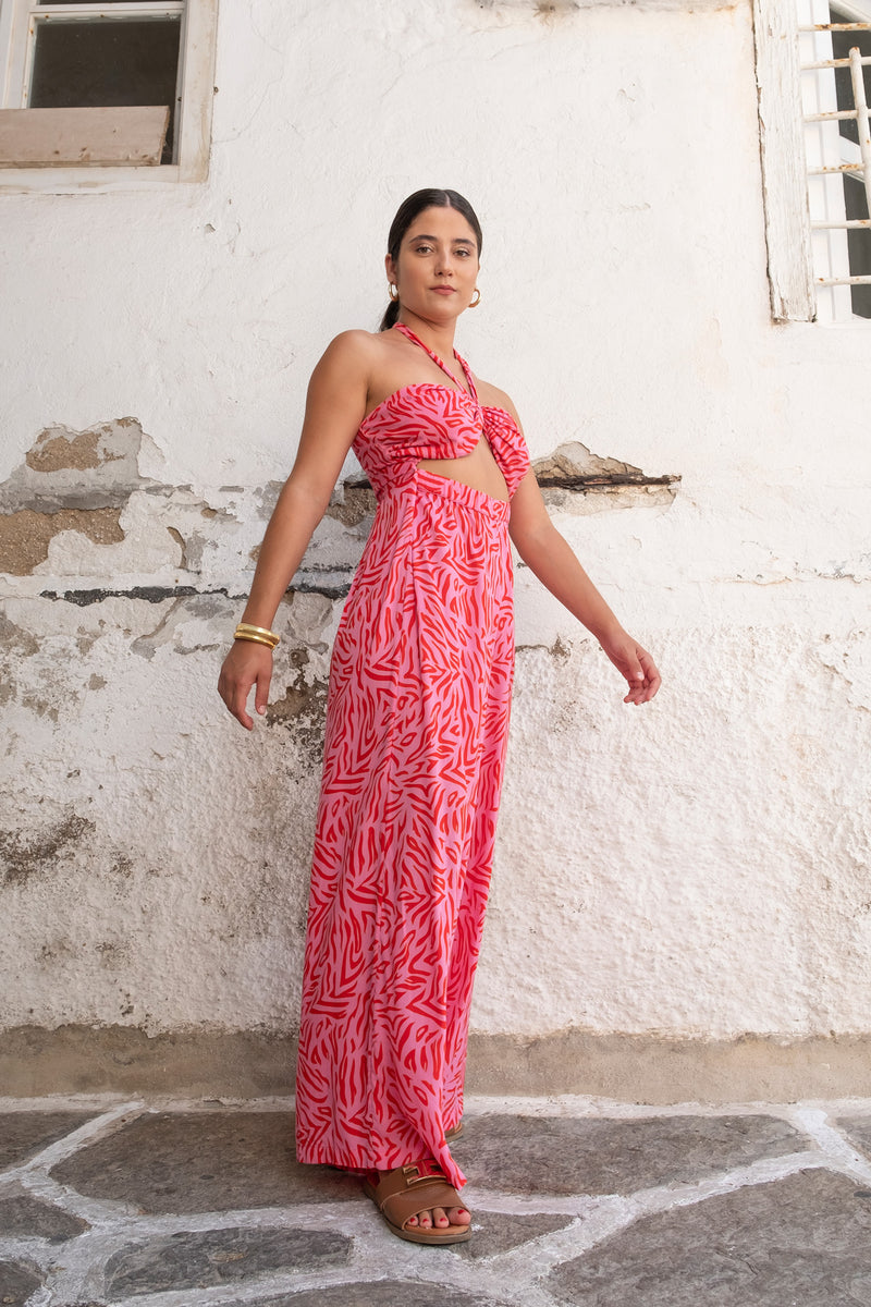 Bamboo Jumpsuit Zebra print