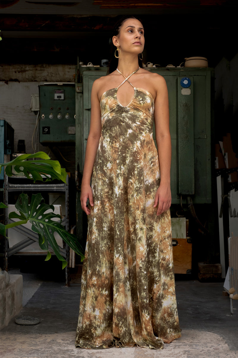 Mykonos Dress Abstract Print