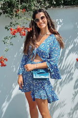 Paola Short Dress Floral Print