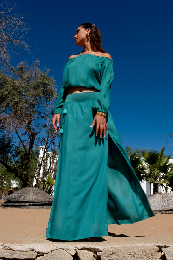 Mythic Skirt Solid Green
