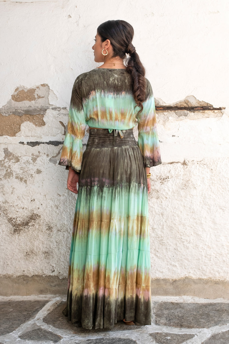 Wave Skirt Tie Dye