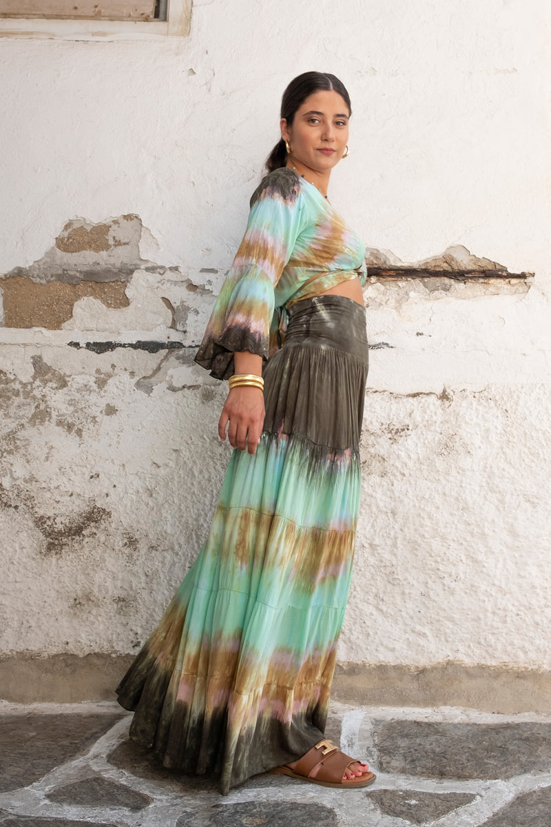 Wave Skirt Tie Dye